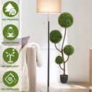 Artificial Boxwood Topiary Tree Triple Ball Shaped Faux Plant 150 Cm - Green
