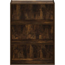 Pasir 3 Tier Open Shelf Bookcase Amber Pine Finish