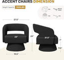 Black ThreeSixty 360 Swivel Armchair Premium Collection