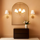 24x36 Arched Gold Bathroom Wall Mount Mirror Metal Frame