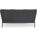 Athena Mid Century Waffle Stitch Tufted Accent Sofa with Rubberwood Legs