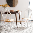Farmhouse 18 Inch Black Spindle Back Dining Chairs Set Of 2
