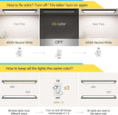 1x4 LED Ceiling Light 5500LM Dimmable 3000K 4000K 5000K