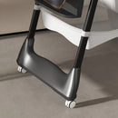 Adjustable Baby High Chair 0-6 Years, Portable Infant Feeding Seat With Safety Belt, Silent Lockable Wheels
