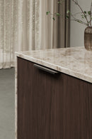 Dark Bronze "Comet" Edge Drawer Tab Pulls