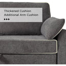 Gray Sectional Sleeper Sofa With Storage Chaise Bed