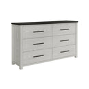 Avery - King Bedroom Set With Bookcase Headboard, Low Profile Bed, Spacious Drawers - Beige