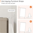 Beige Buffet Sideboard With Internal Storage Compartments
