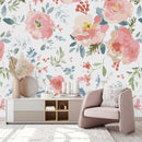 Stylish Pink Flowers Wallpaper Smart