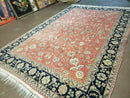 6' X 9' Vintage Fine Oriental Floral Handmade Wool Rug Vegetable Dyes Red Nice