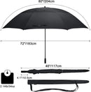 80 Inch Windproof Golf Umbrella For Family Outdoor Use