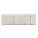 Upholstered Dining Bench, No-Assembly Entryway Bench Ottoman, Beige Chenille Fabric, 50' Length