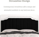 Velvet King Size Wall Mounted Headboard for Adjustable Beds