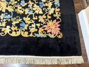 Antique Chinese Peking Rug 12.6 x 14.9, Palace Size Asian Oriental Carpet, Art Deco Rug, Rare