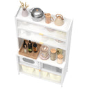 73'' Tall Kitchen Pantry Cabinet , 6 Level Flip Door with Pegboard Metal Pantry Storage Cabinet, Anti-Tip Design Hutch for Kitchen, Dining Room, Living Room (White)