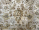 Palace Size Rug 12x15, Neutral Light Colors, Oat, Peshawar Chobi Oushak Rug, Handmade Wool Rug
