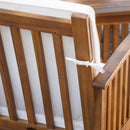 4 Piece Acacia Wood Patio Set for Outdoor Living Area