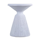 Outdoor End Table, Round Garden Stool - Aqua Gray