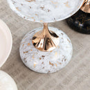 Mermaid Tail End Coffee Table Round Side Table, Modern Metal Pedestal Table, Minimalist Accent Table for Small Spaces, Drink Martini Table Decoration for Living Room