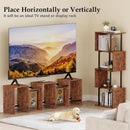S Shaped 6 Tier Bookshelf Wood And Metal Room Divider