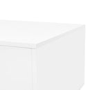 U-Can Modern High Glossy Rectangle Coffee Table, Stylish Center Table with Storage Space, Accent Furniture with 16 Color LED Lights for Living Room