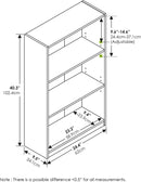 3 Tier Adjustable Bookcase For Home Office Storage