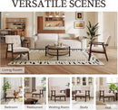 Mid-Century Fabric Upholstered Armchair Set Of Two