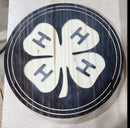4H logo engraved and epoxy filled