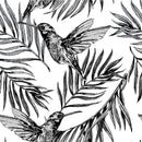 Hummingbird on Flowers Design Wallpaper