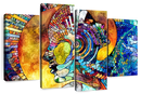 Stained Glass Abstract Figure Wall Art