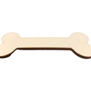 Unfinished Wooden Bone Shape Cutout DIY Craft 5 Inches