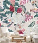 White and Pink Flowers Wallpaper