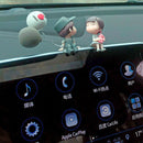 Cartoon Couple Car Decor – 4PCS Cute Resin Figurines Set