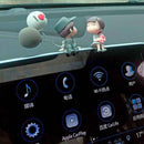 Cartoon Couple Car Decor – 4PCS Cute Resin Figurines Set