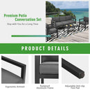 Alora 4-Piece Premium Outdoor Aluminum Furniture Set For Backyard & Poolside (SAK73532)
