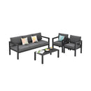 Alora 4-Piece Premium Outdoor Aluminum Furniture Set For Backyard & Poolside (SAK73532)