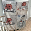 Create Lasting Memories with Our Luxuriously Soft Photo Collage Fleece Blanket