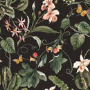 Dark Wallpaper with Plant's Leaves