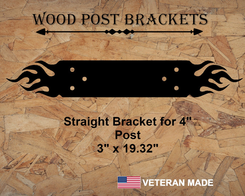 Flaming Brackets For 4x4 Dimensional Lumber