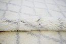 Ivory and Charcoal Modern Style Handmade Wool Area Rug
