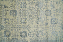 4x6 Fine Hand Knotted Beige and Gray Traditional Vintage Persian Style Antique Wool and Silk Rug | AGR14