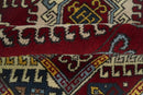 4x6 Hand Knotted Traditional Kazak Ivory and Rust Wool Area Rug