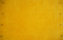 4x6 Small Gold Natural Farmhouse Wool Hand Woven Southwestern Gabbeh Rug