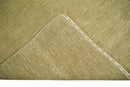 4x6 Small Solid Beige Wool Hand Woven Southwestern Gabbeh Rug