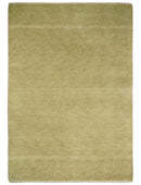 4x6 Small Solid Beige Wool Hand Woven Southwestern Gabbeh Rug