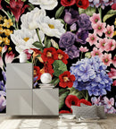 Modish Modern Multicolored Floral Wallpaper