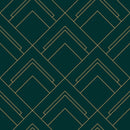 Dark Green Geometrical Wallpaper