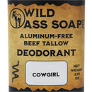 Aluminum-Free Beef Tallow Deodorant Bundle Pack | 2.75 oz Each | Wild Ass Soap