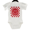 Nebraska Smiley | White and Red Design | Infant & Toddler Sizes | Pretty & Fabulous