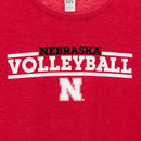 Nebraska Volleyball Women's T-Shirt | Red | Multiple Sizes | Lou's Sporting Goods | 24N34BC6400 | 24N34DM130L